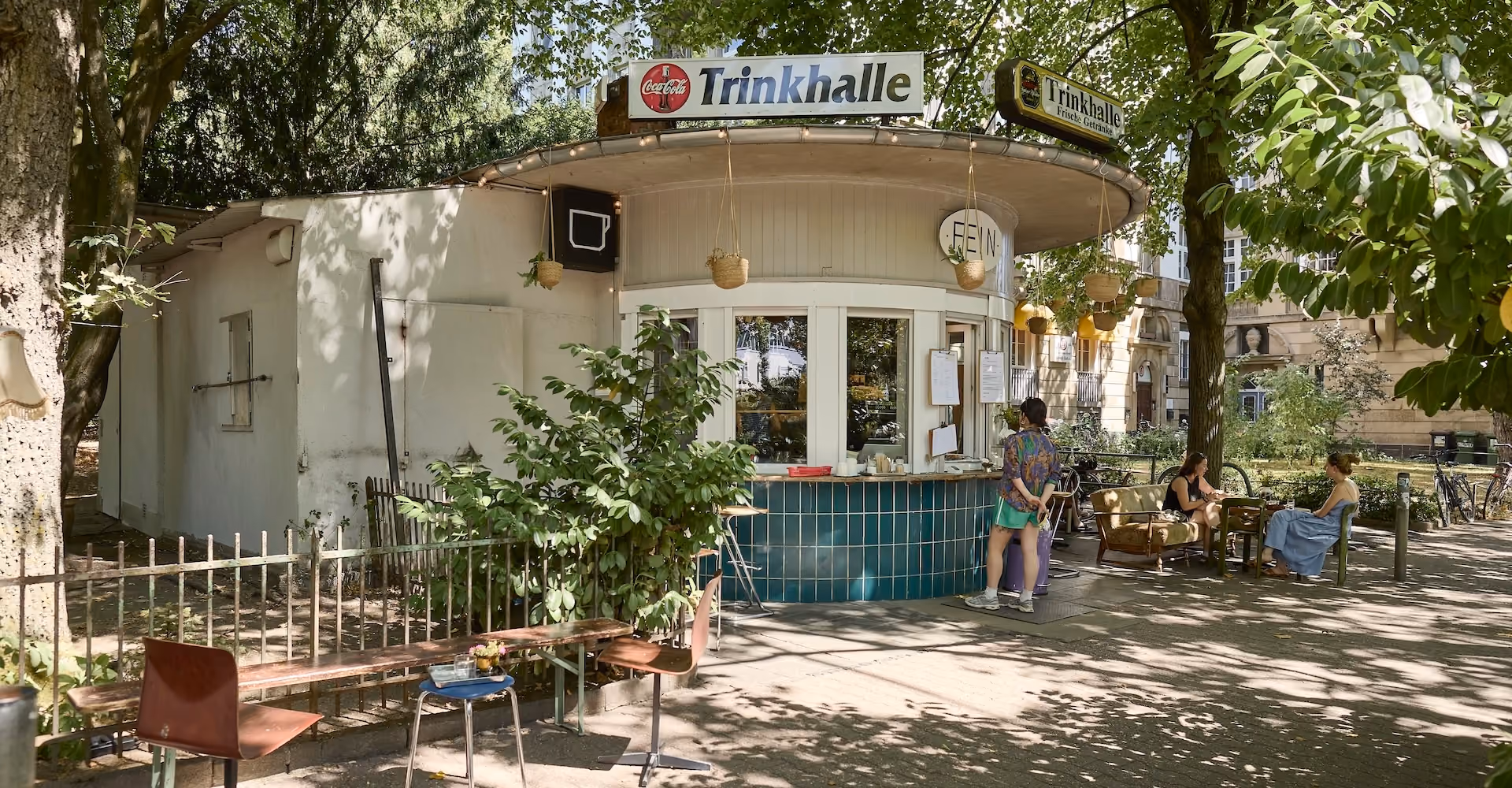 Café Fein in der Petersstraße in Frankfurt, Außenansicht