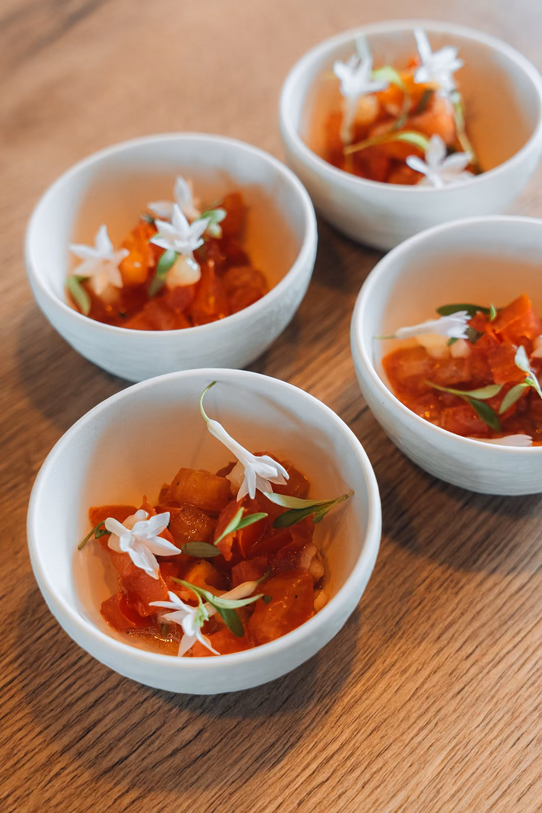 Repas préparé par Chef Lio lors d'une prestation de chef à domicile