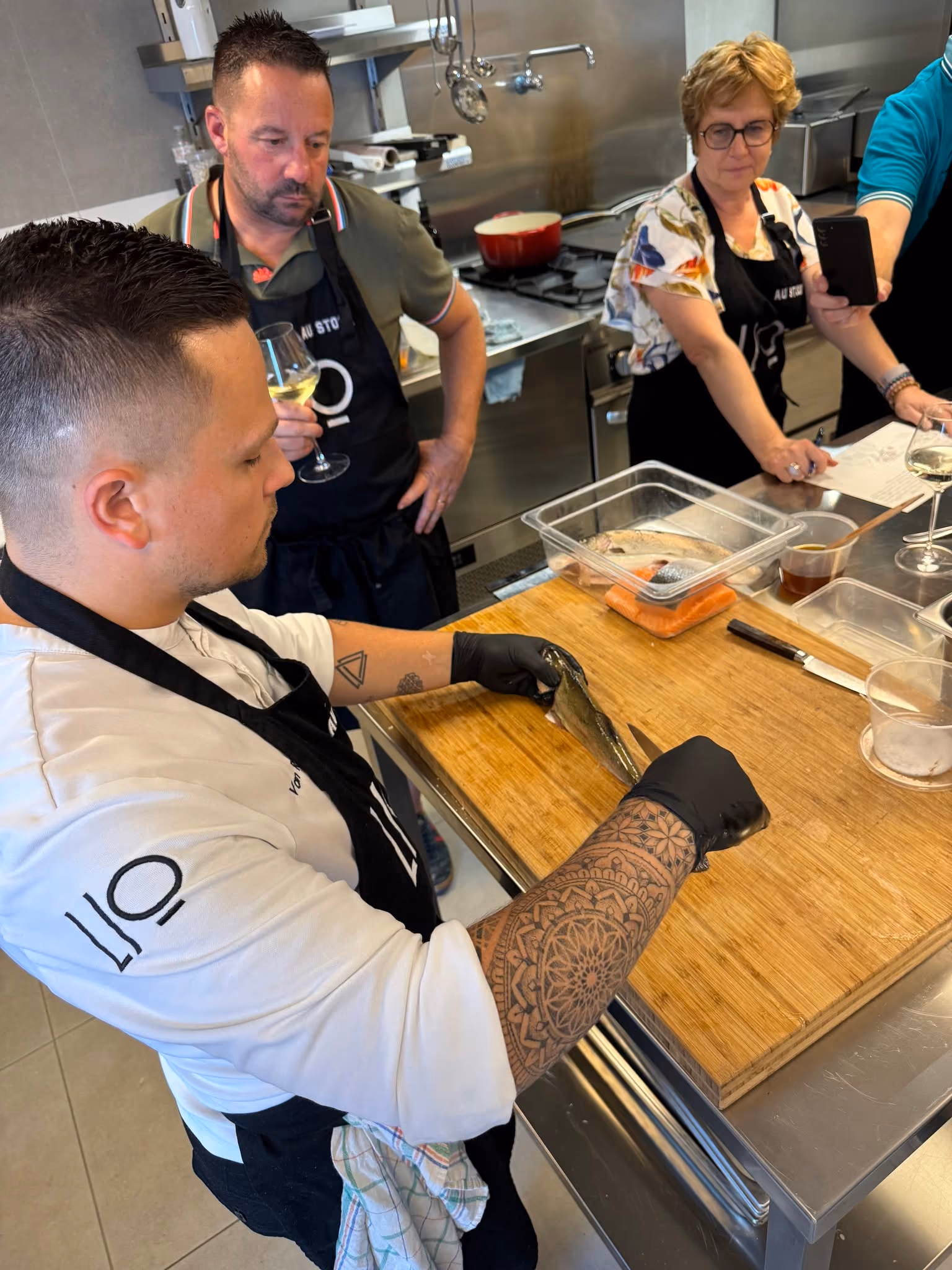 Repas préparé par Chef Lio lors d'une prestation de chef à domicile