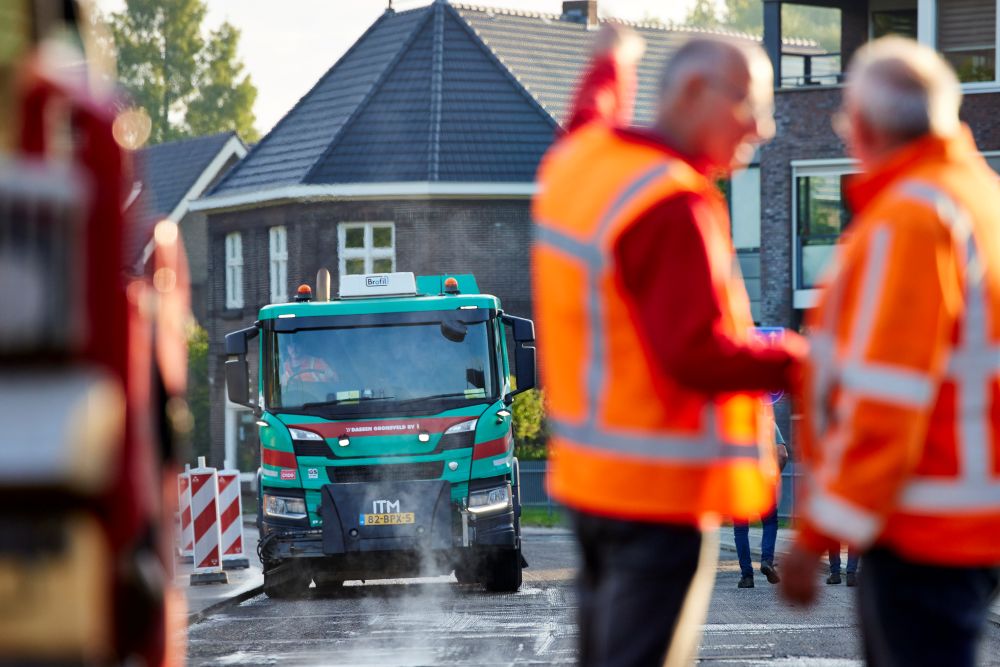 Wegwerkzaamheden door Asfaltbouw