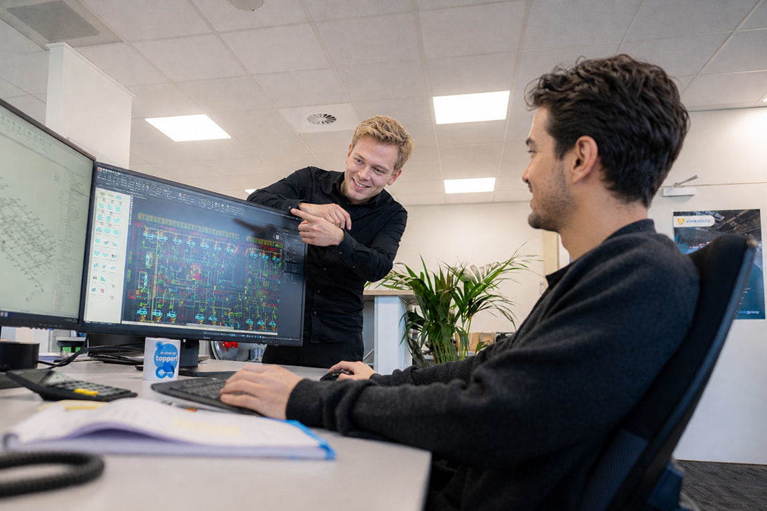 Monteur van Reddion tijdens montagewerk op locatie