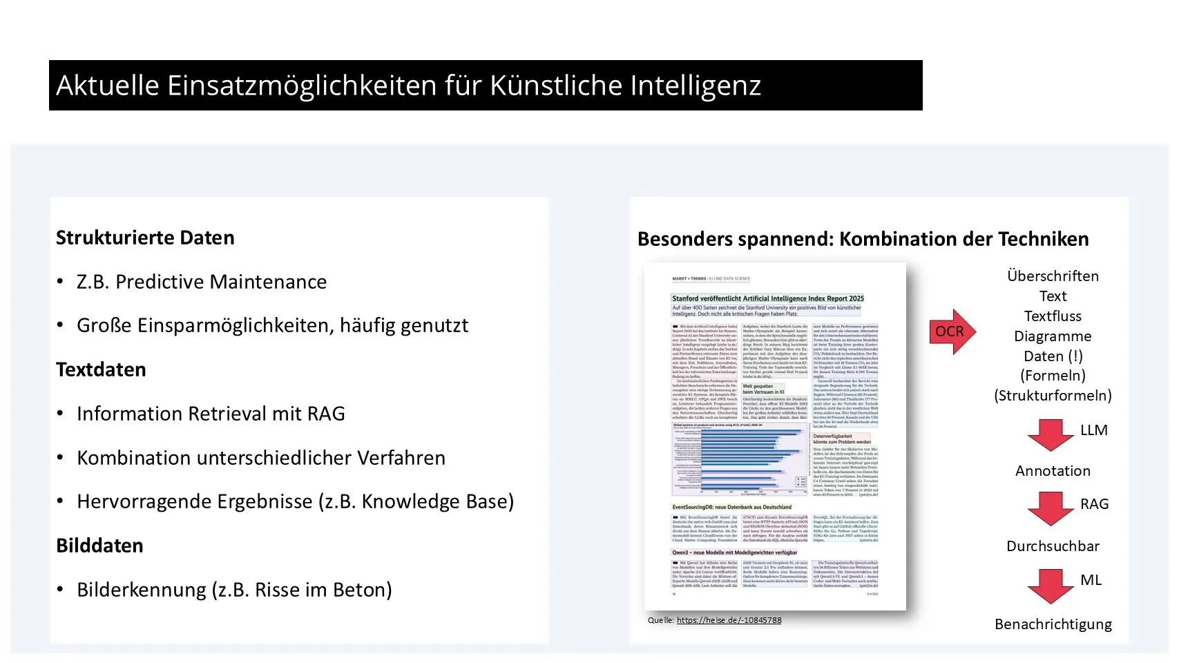 KI Einsatzmöglichkeiten
