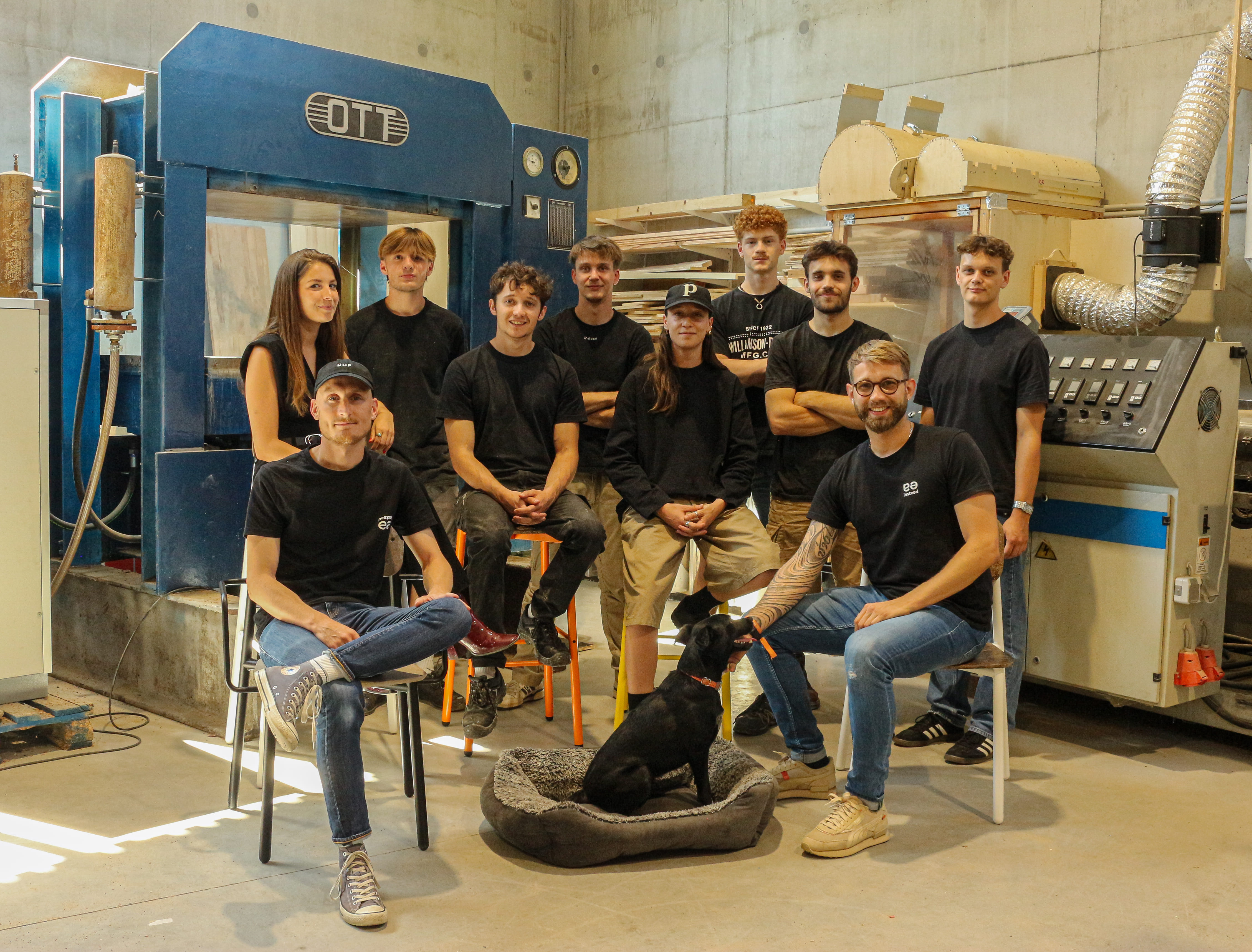 Instead team at their production site