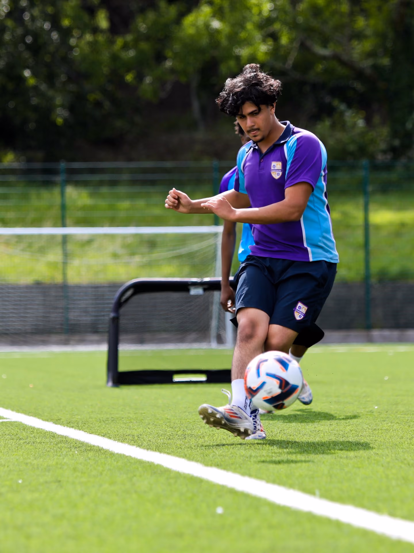 Kingsley School pupils in a sports academy training session
