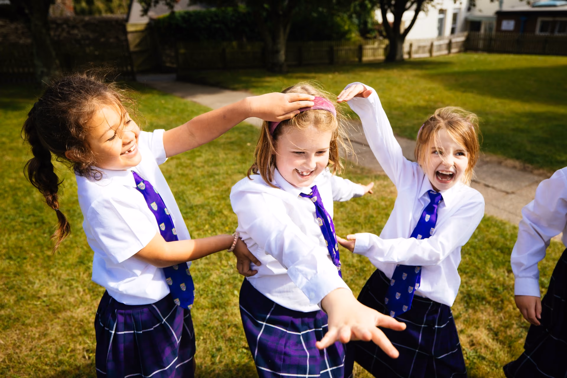 Year 6 pupils in a Senior School space