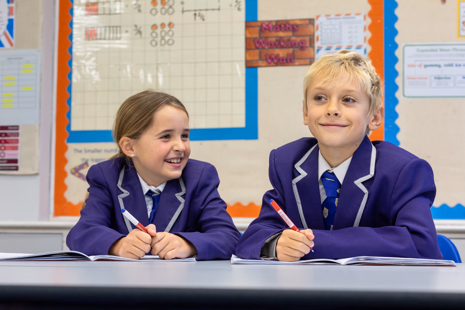 Prep children together: the playground, hall or a lesson