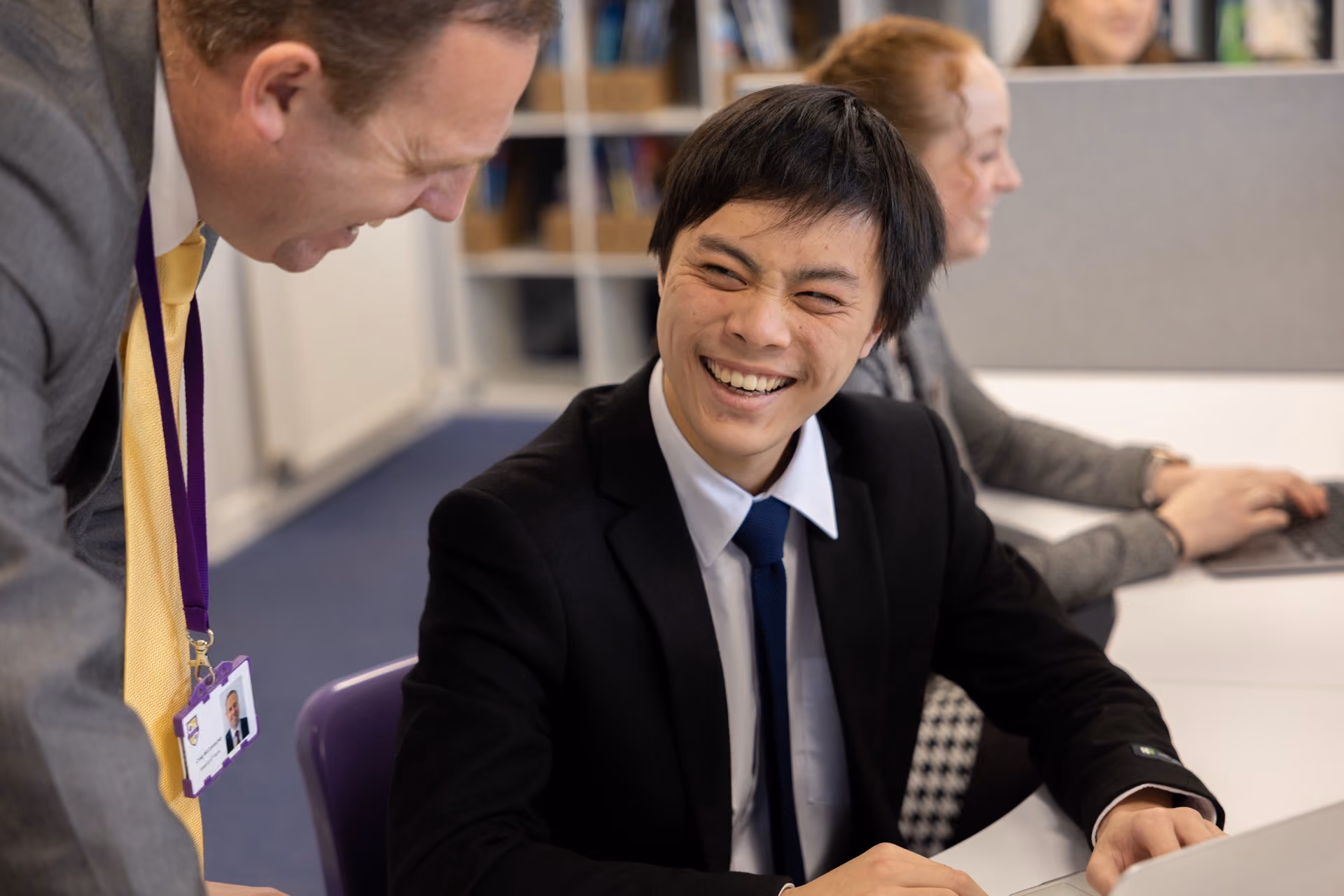 Sixth Form students in a small-group A Level lesson