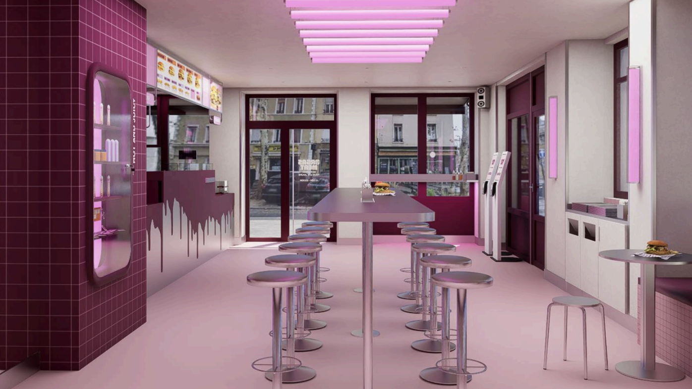 Intérieur du restaurant Orgasmeat Lyon 2