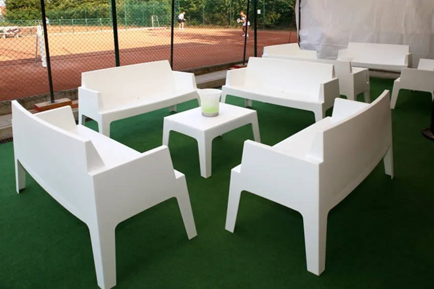 Groen feesttapijt