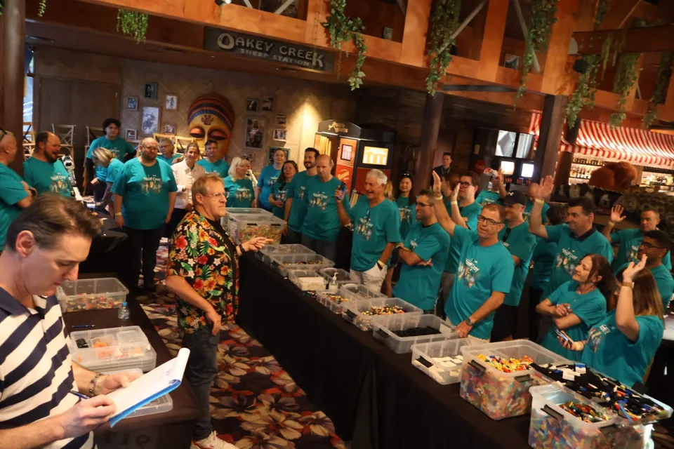 StrataMax team volunteering at a community packing event