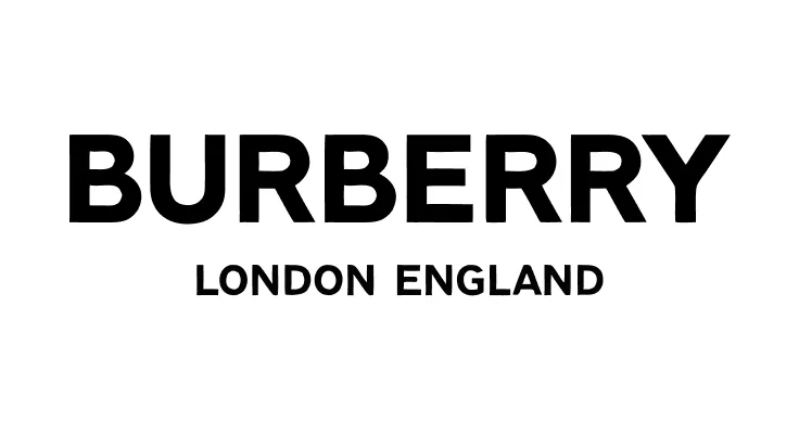 Burberry logo with text 'LONDON ENGLAND' underneath.