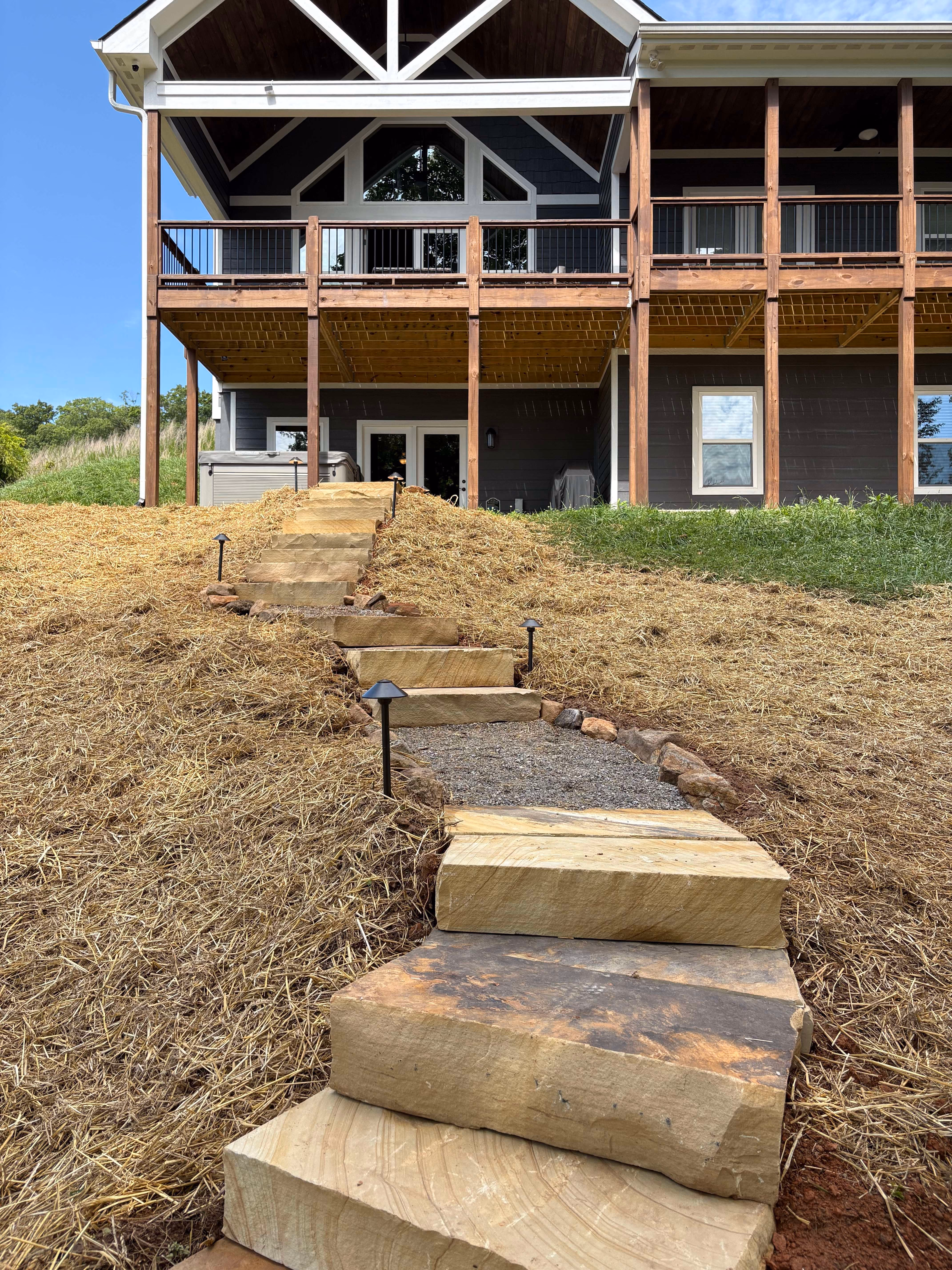 Custom outdoor living space design and build by Rowland Outdoor Design