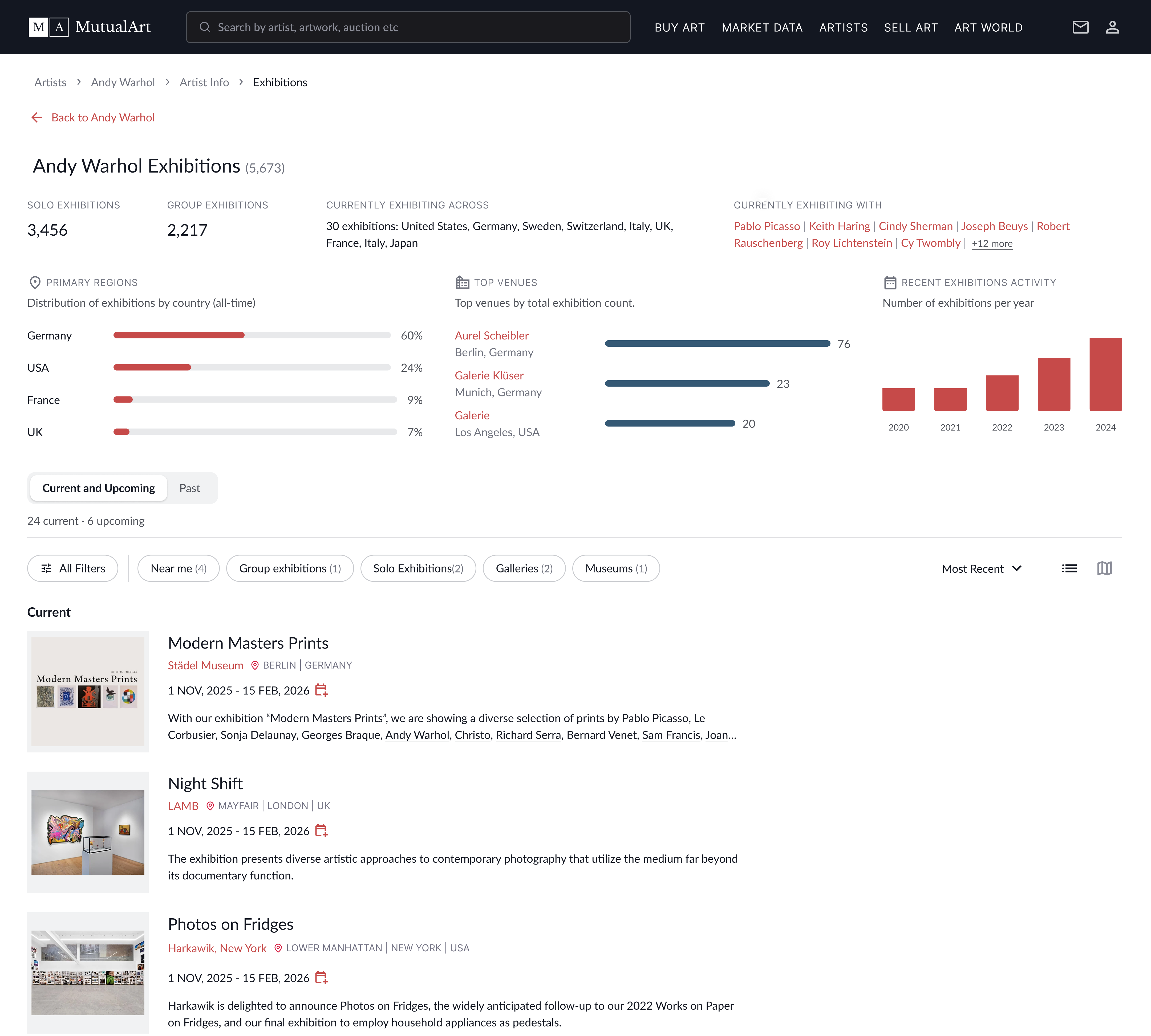 New exhibition page 