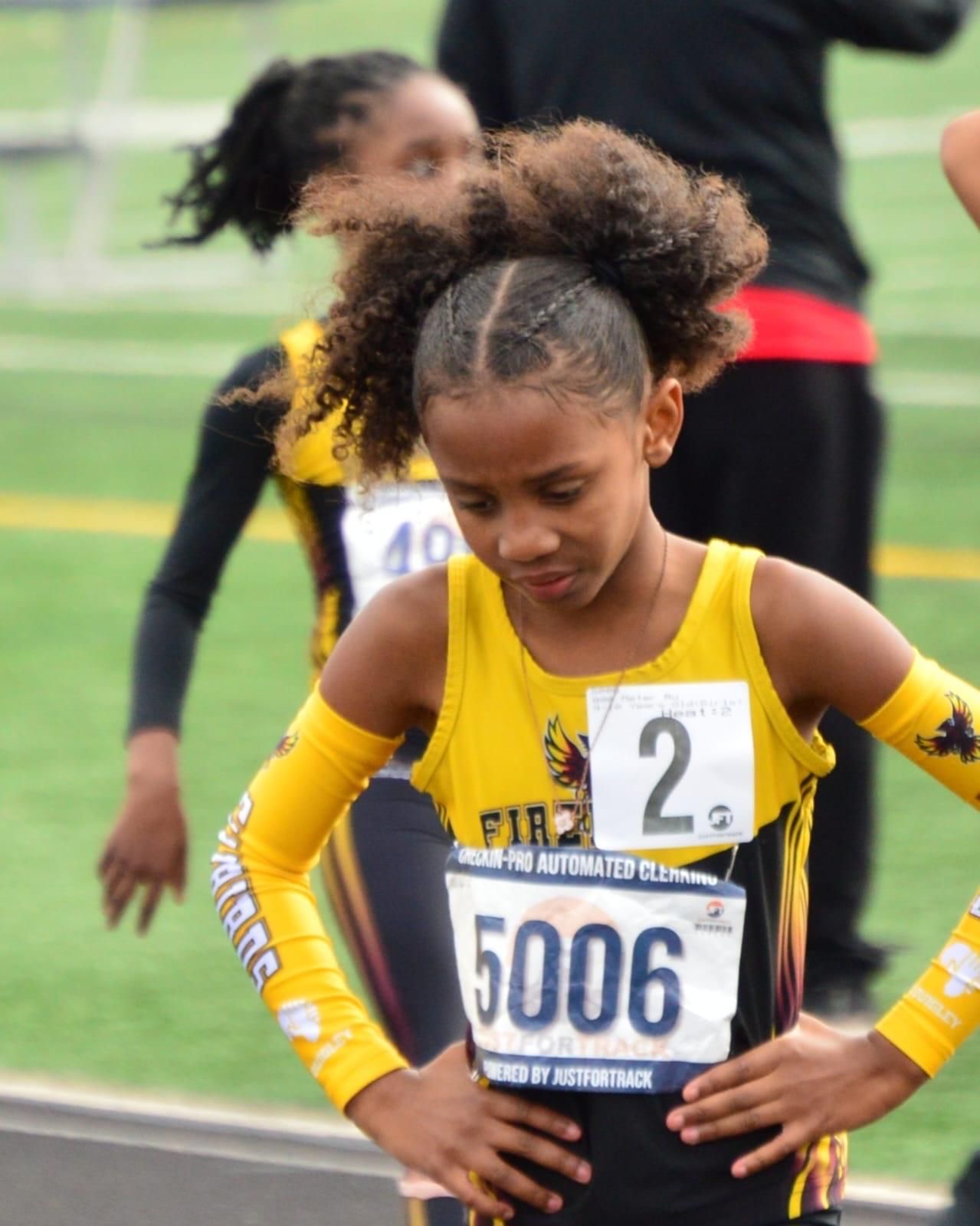 Firebirds athlete at a meet