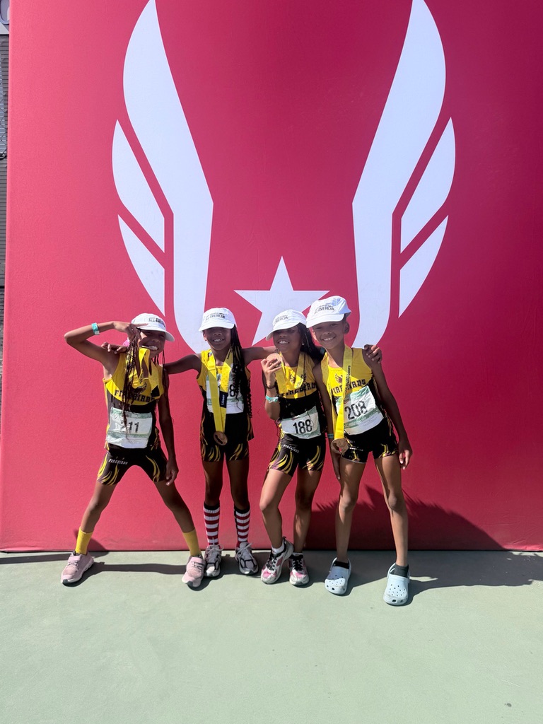 Firebirds coaches and athletes at the 2026 USATF Junior Olympics