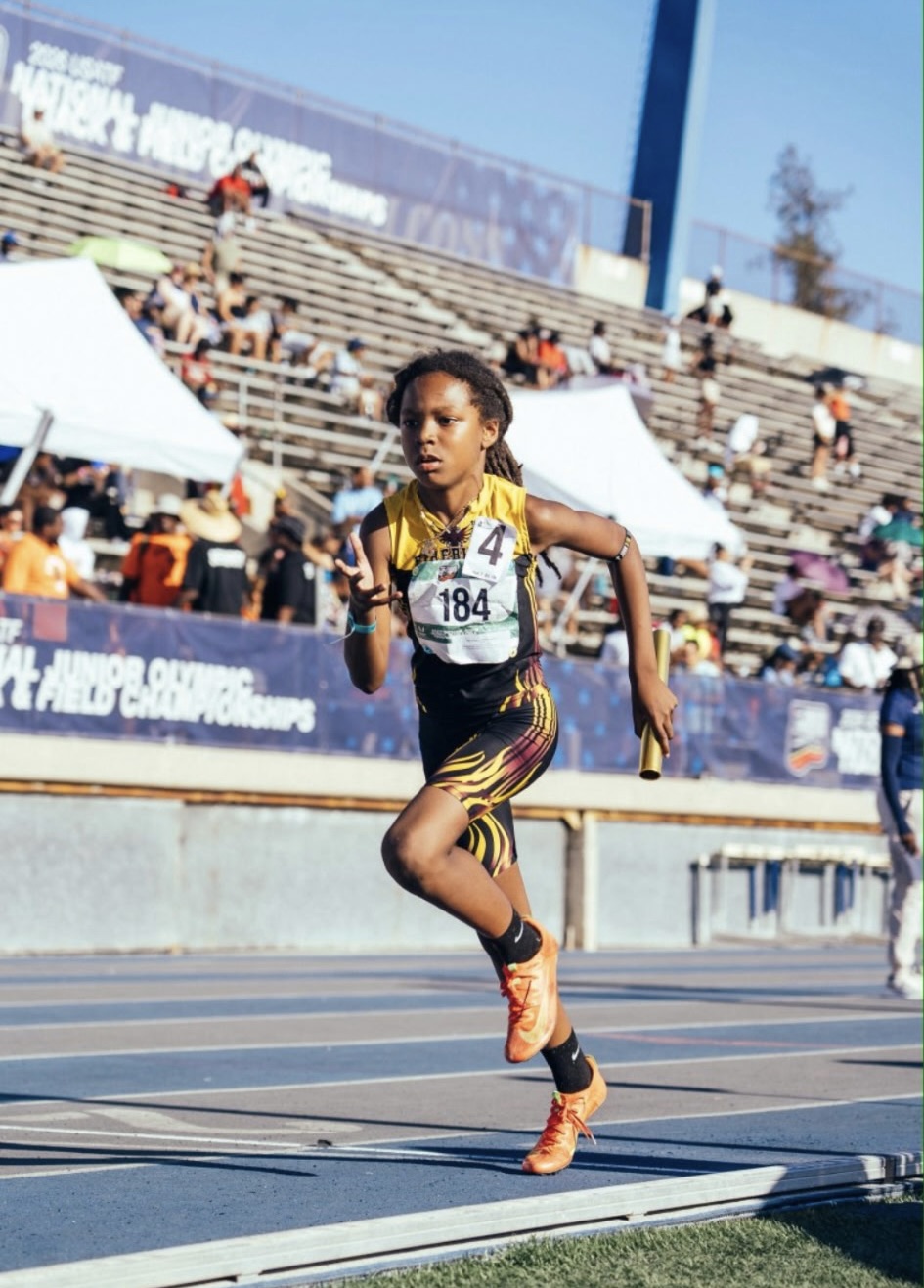 Firebirds relay team at the 2026 USATF Junior Olympic Championships