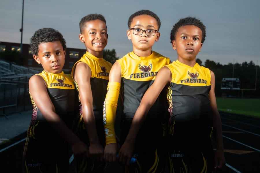 Firebirds athletes competing at a championship meet
