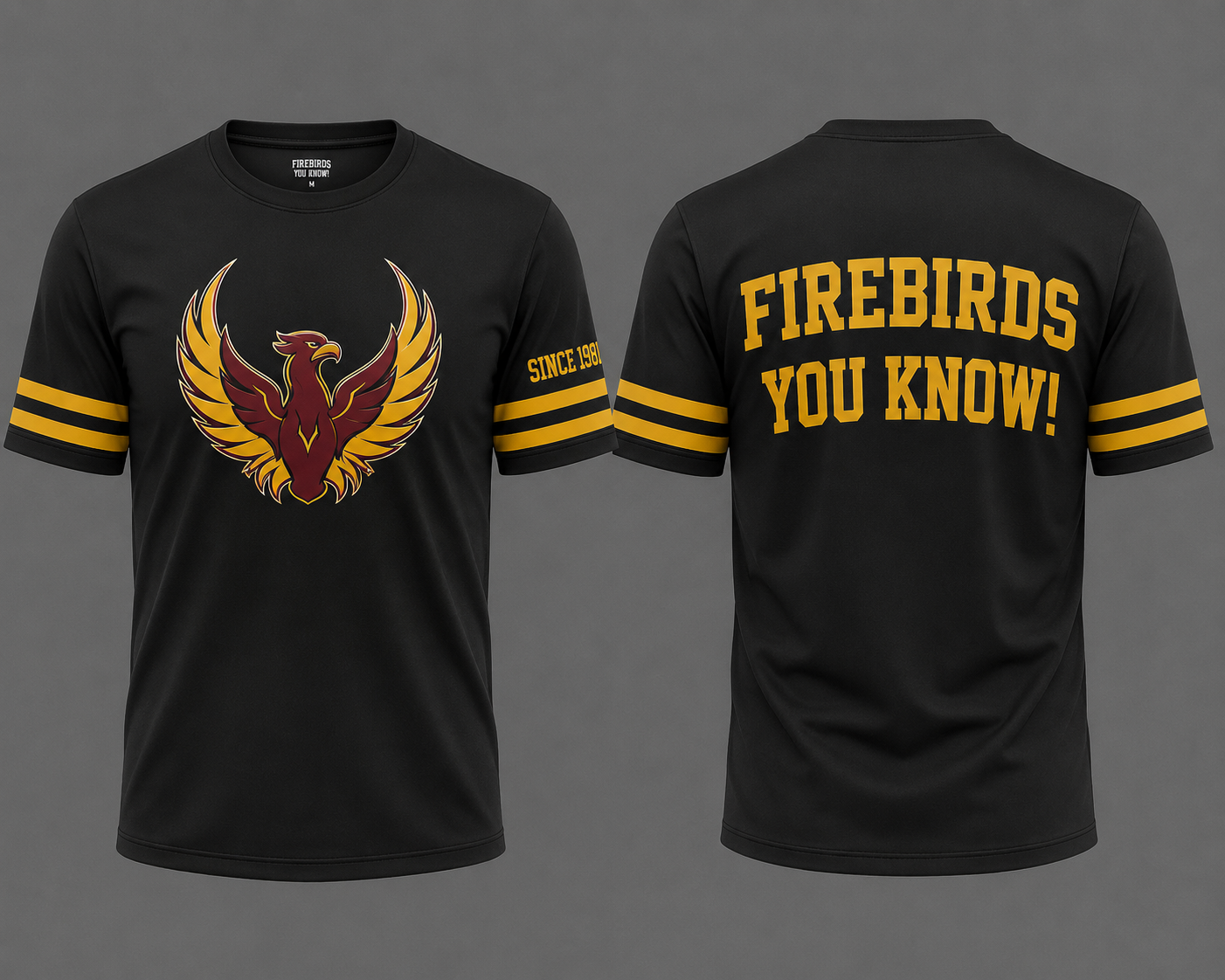 Optional Firebirds gray 1981 sweatsuit