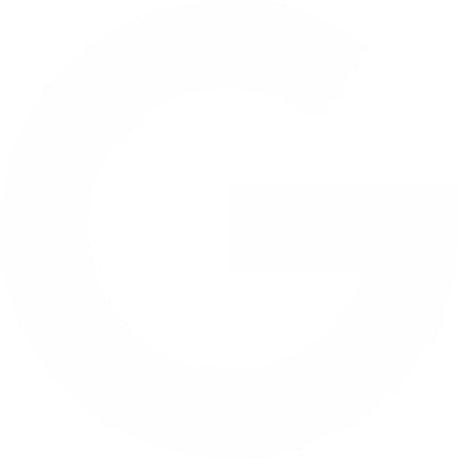 Large white uppercase letter G on a black background.
