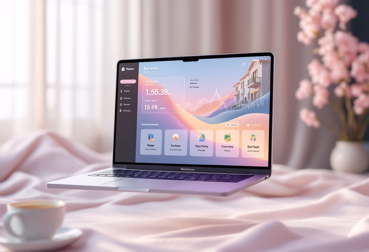 [interface] screenshot of dashboard interface (for a real estate tech)