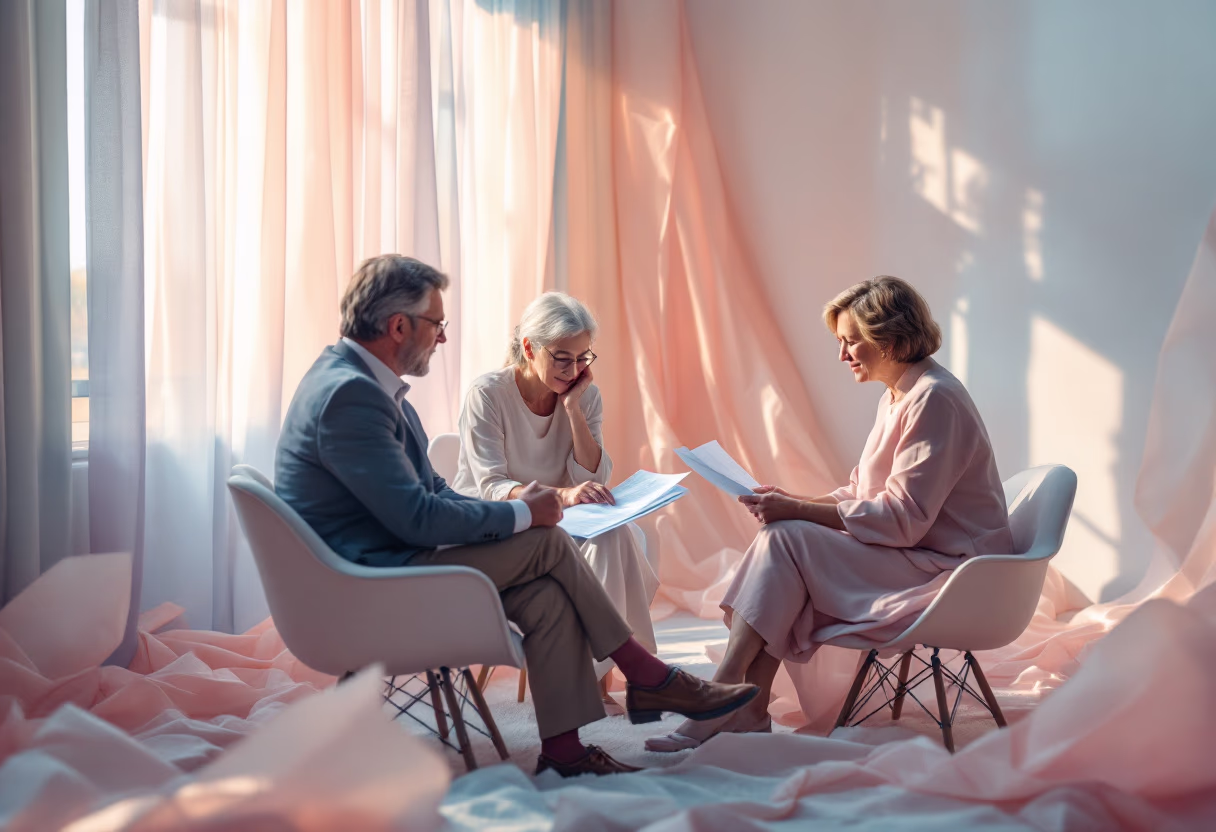image of planning session for funeral home