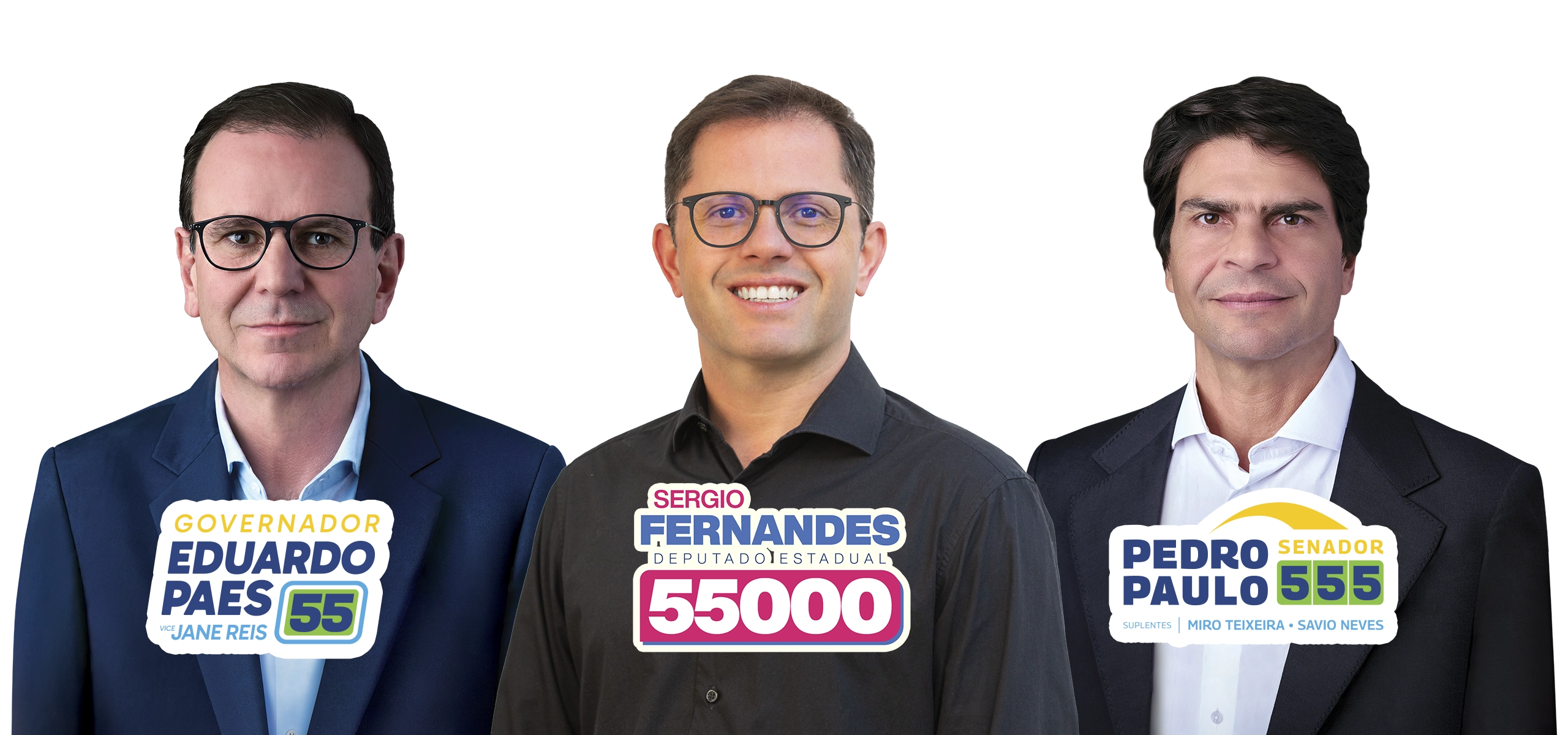 Eduardo Paes, Sergio Fernandes e Pedro Paulo