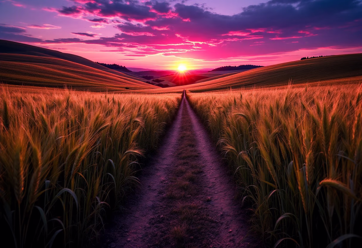 image of field with crops