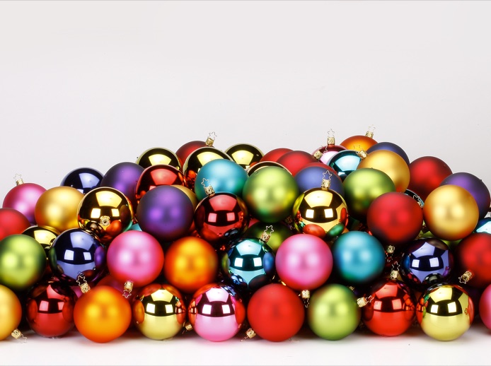 Bunte Glaskugeln