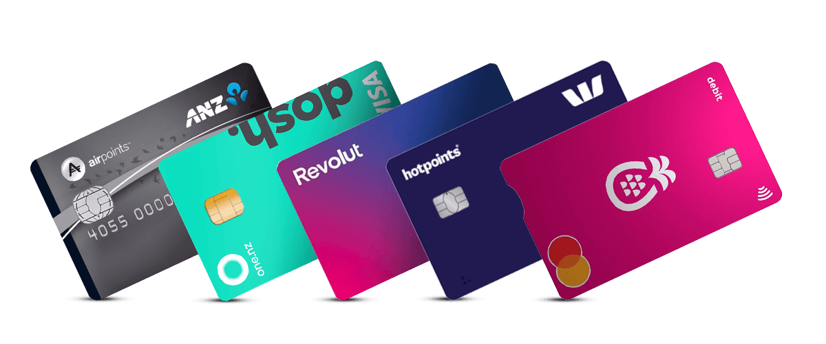 NZ debit and credit cards including ASB, Skinny, Countdown, and more