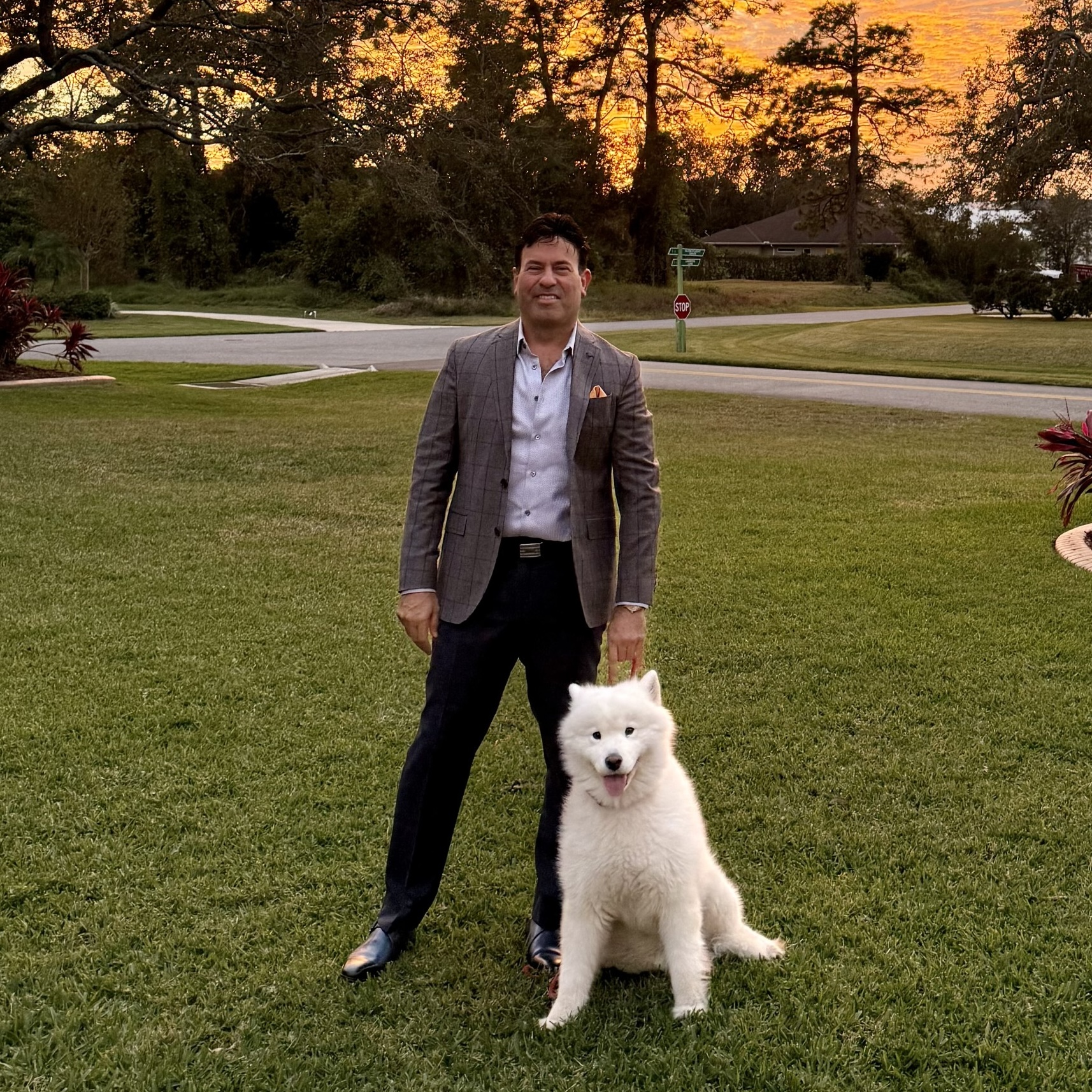 Arnold Buckman and companion