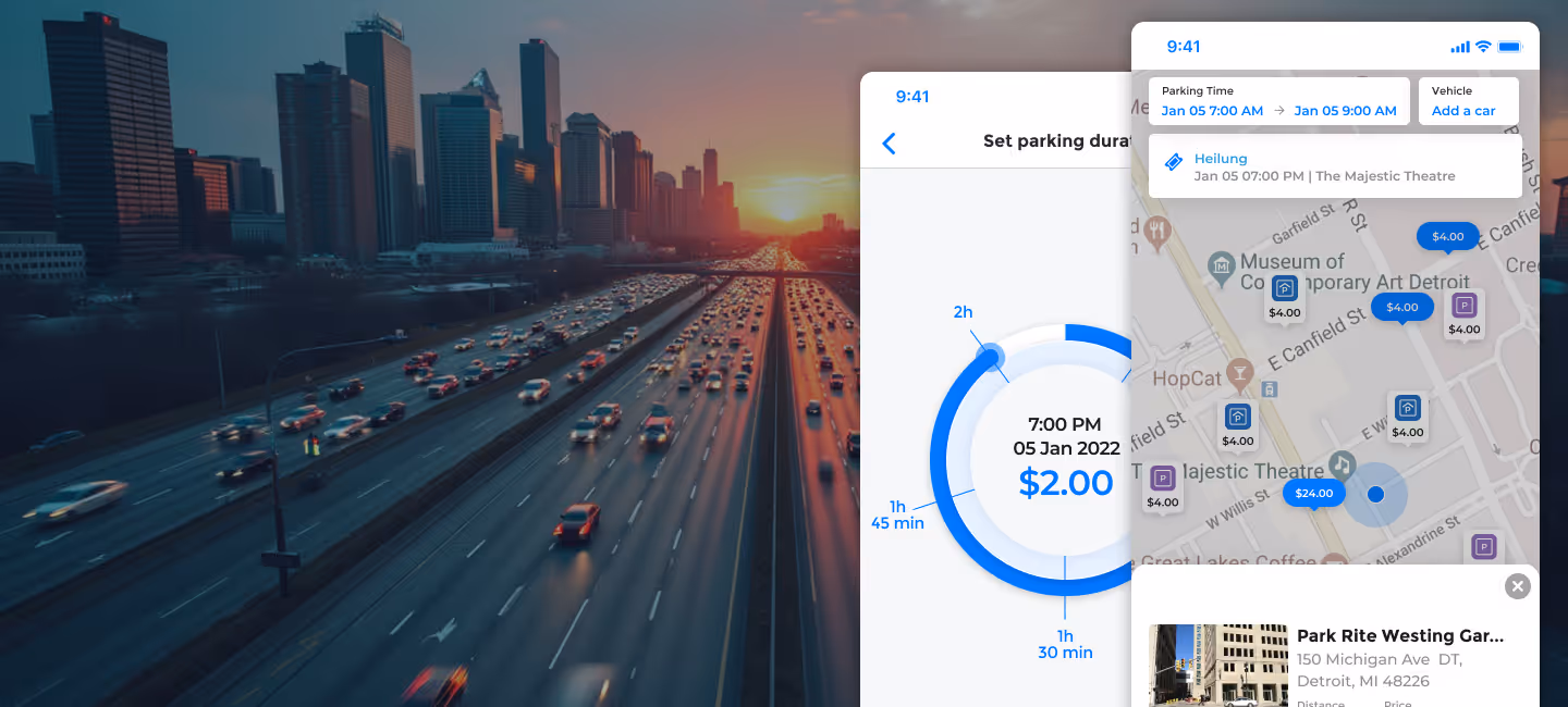 Mobile UI overload on a Detroit highway