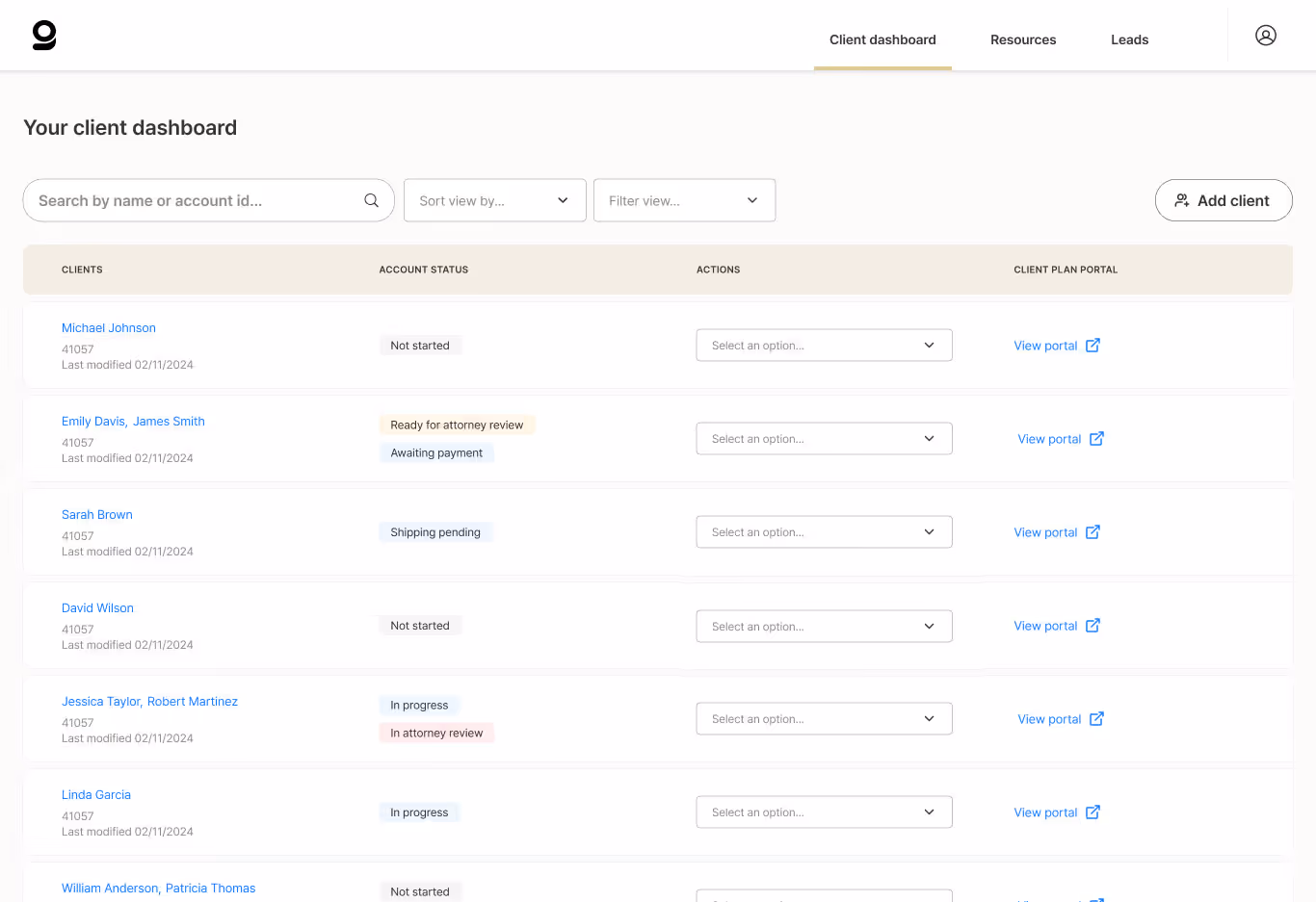 Estate Guru platform interface