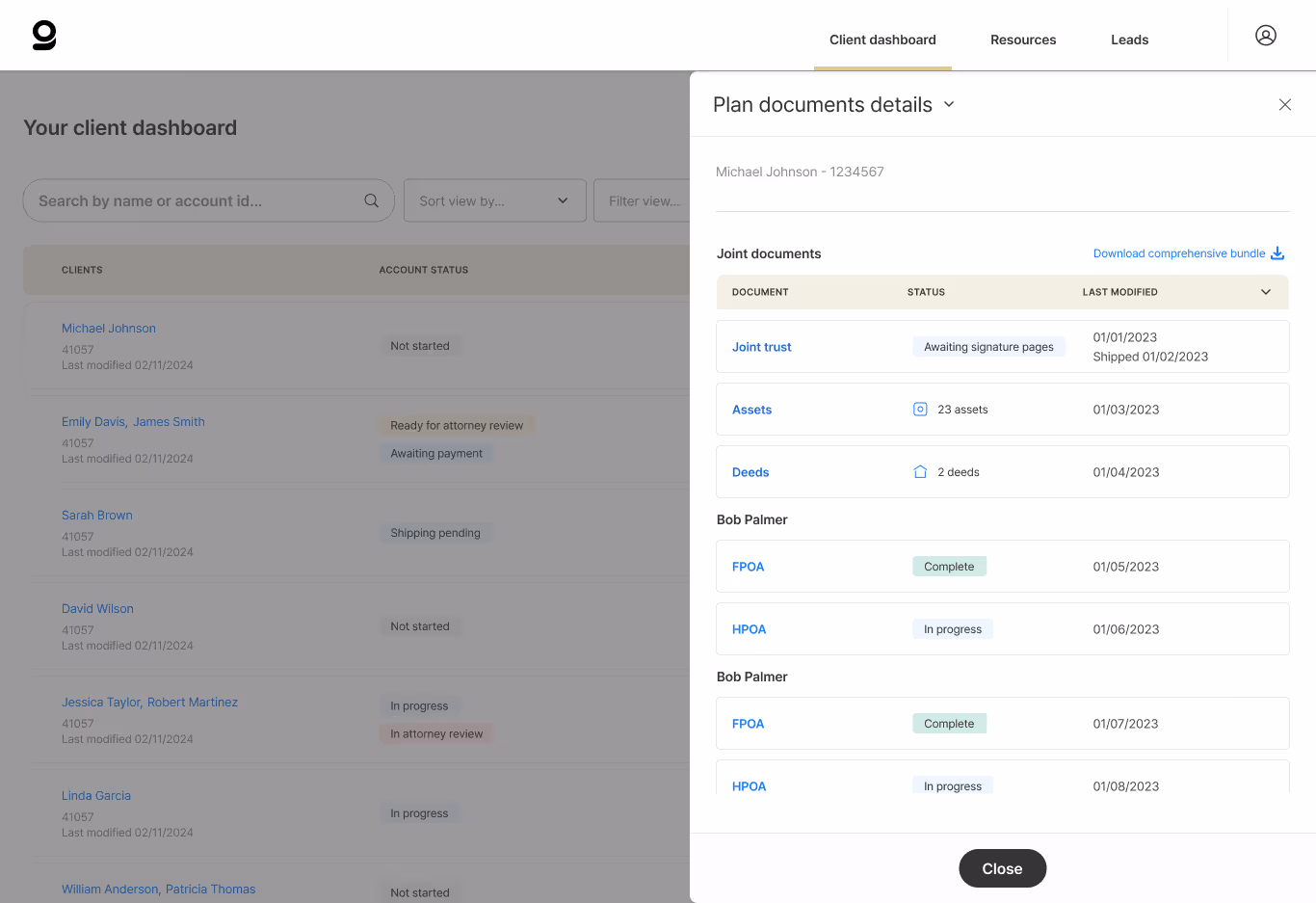 Estate Guru platform interface