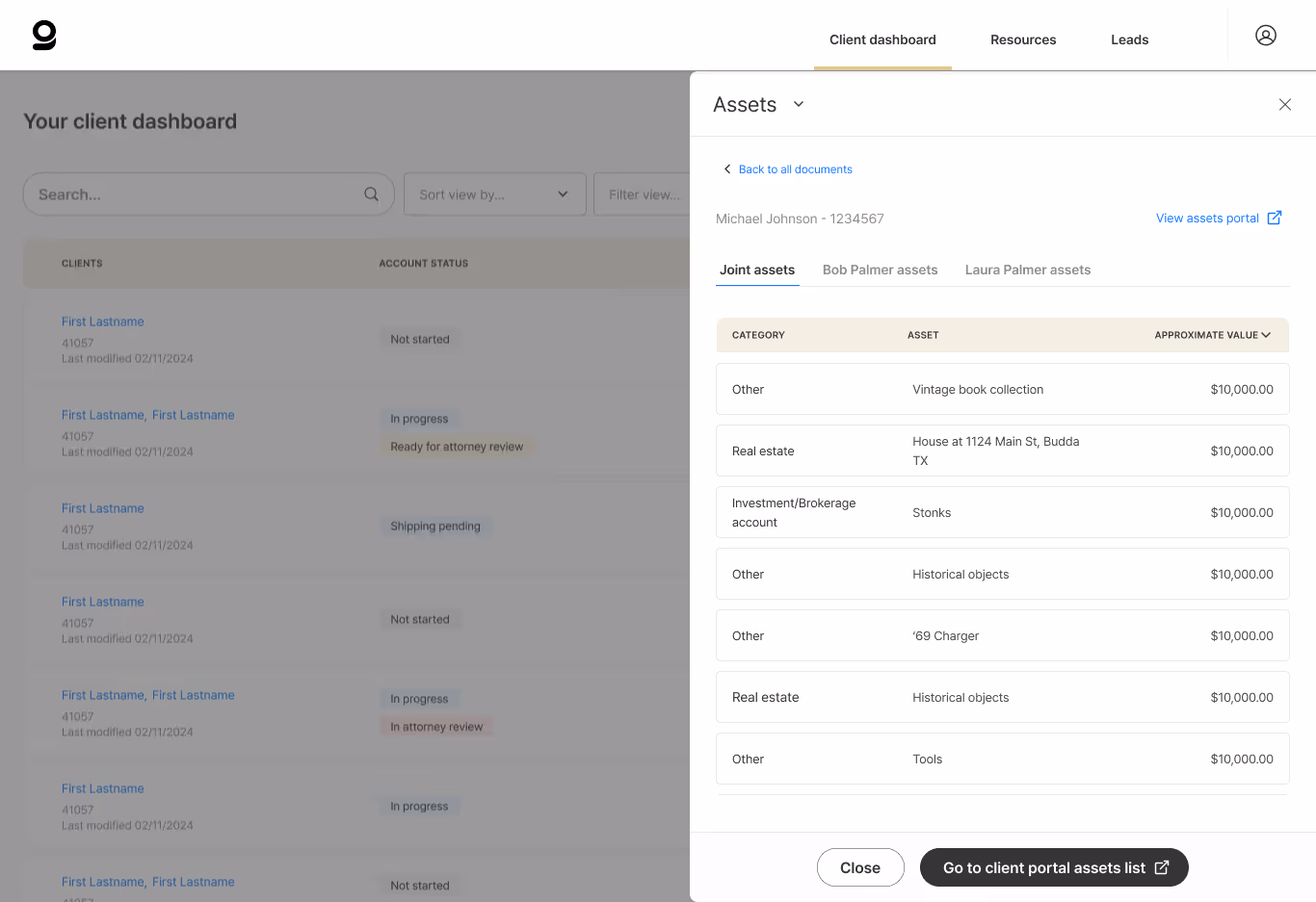 Estate Guru platform interface