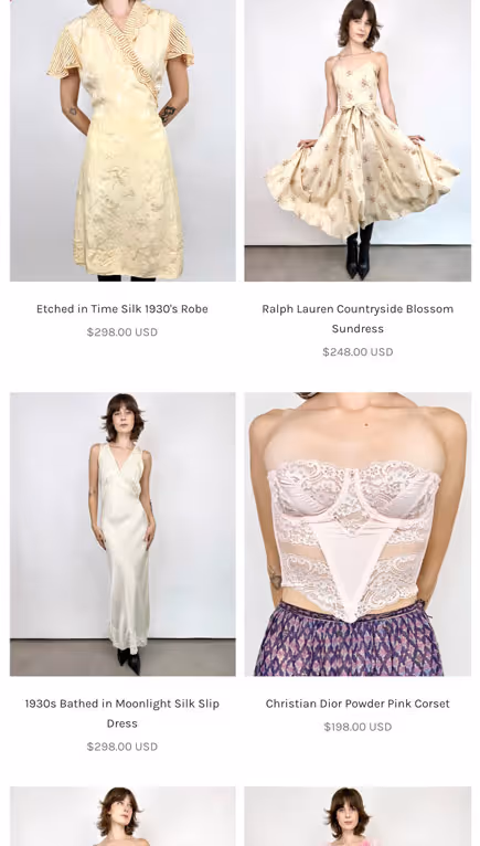 Complete the look recommendations on a product page