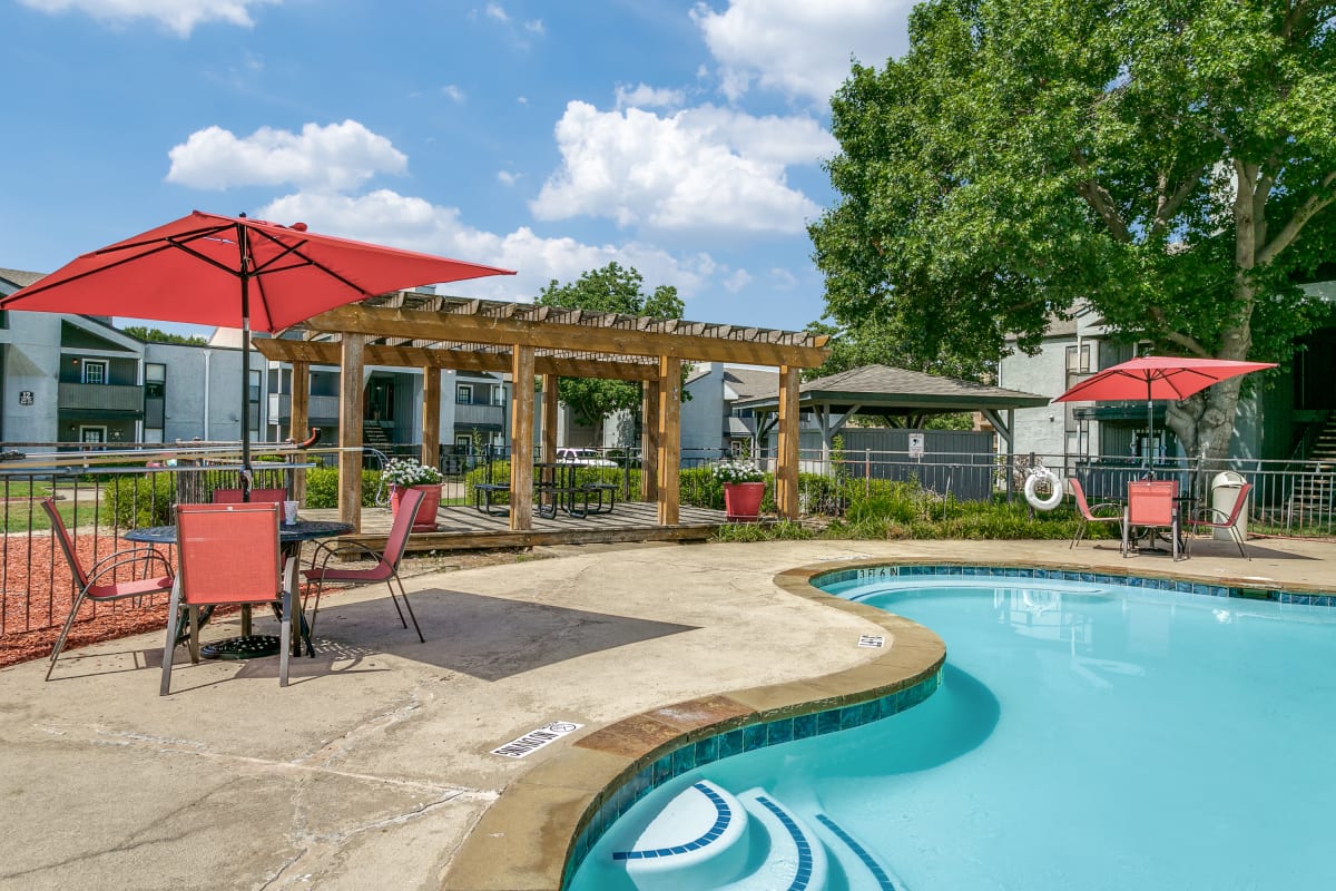Pool with pool patio