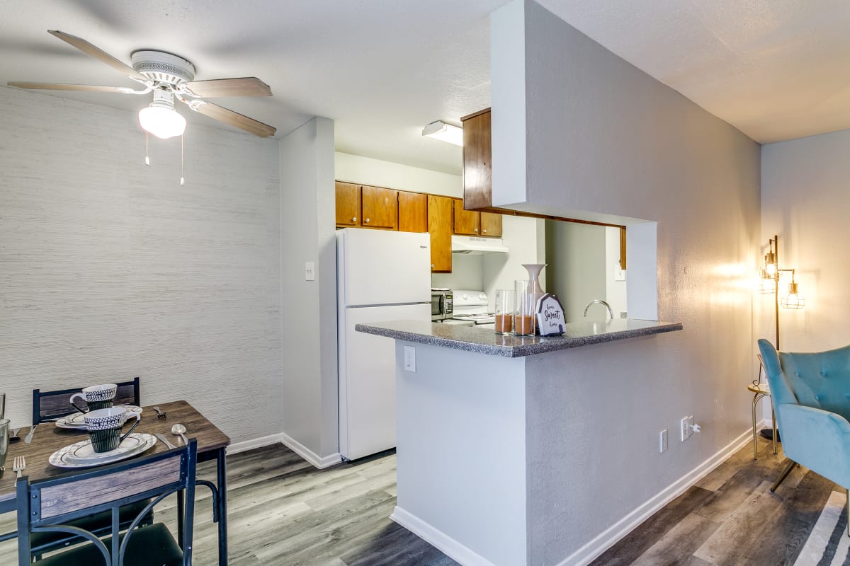 Kitchen with island