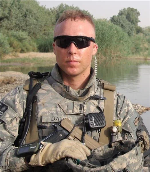 Kent Davis serving in the U.S. Army in Iraq
