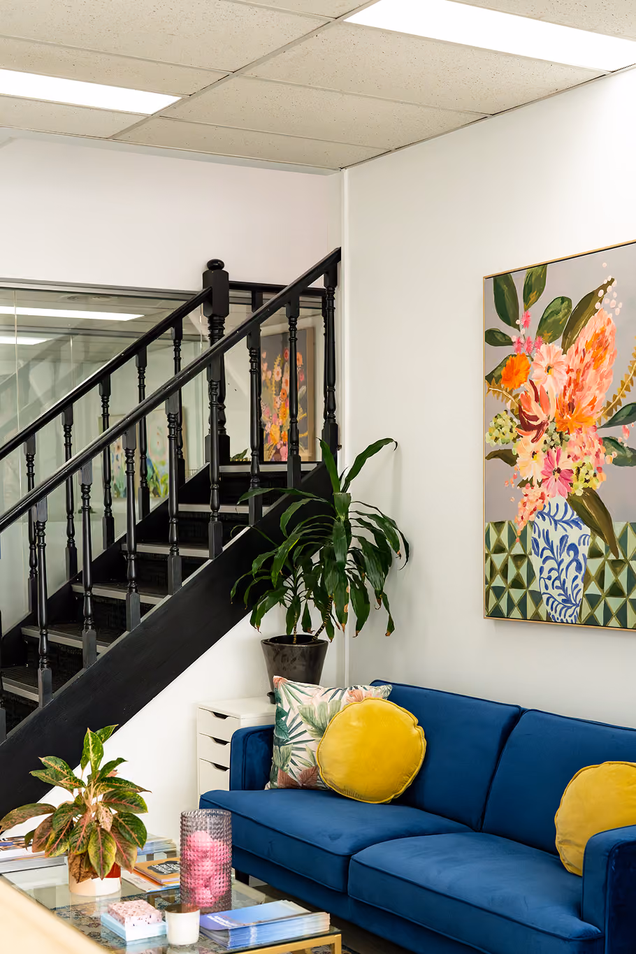 Respect Wills & Estates waiting area in their Melbourne office.