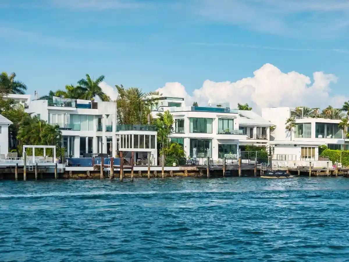 Waterfront homes served by Palm Beach Wood Restoration