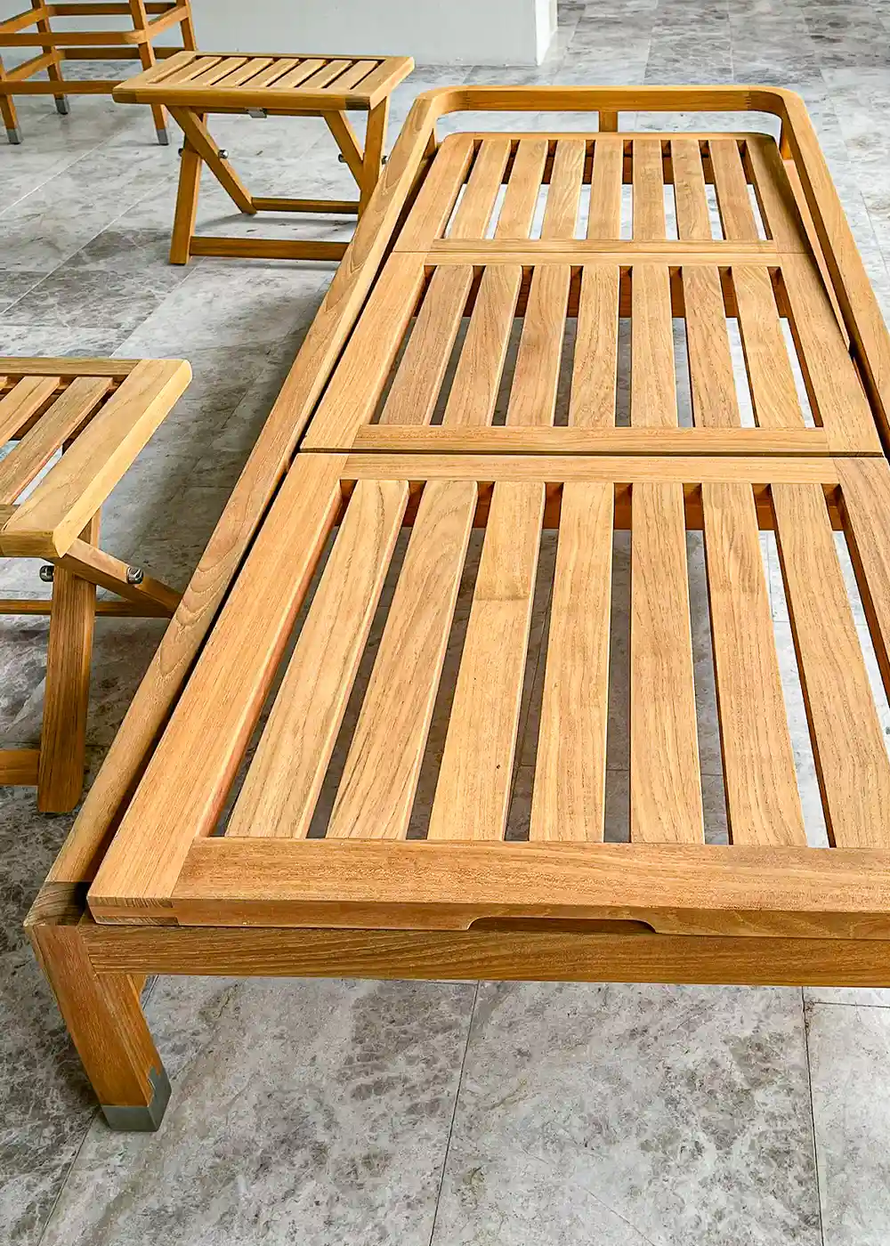 Teak coffee and side tables restoration