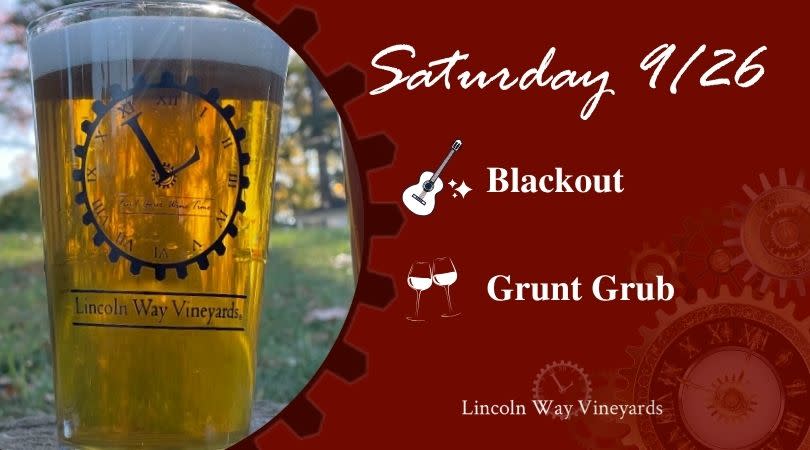 Saturday Tunes and Food with Blackout and Grunt Grub