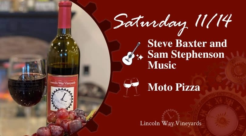 Saturday Tunes and Food with Steve Baxter & Sam Stephenson Music and Moto Pizza