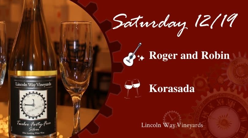 Saturday Tunes and Food with Roger ’N Robin and Korasada
