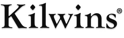 The word "Kilwins" in large dark lettering on a black background.