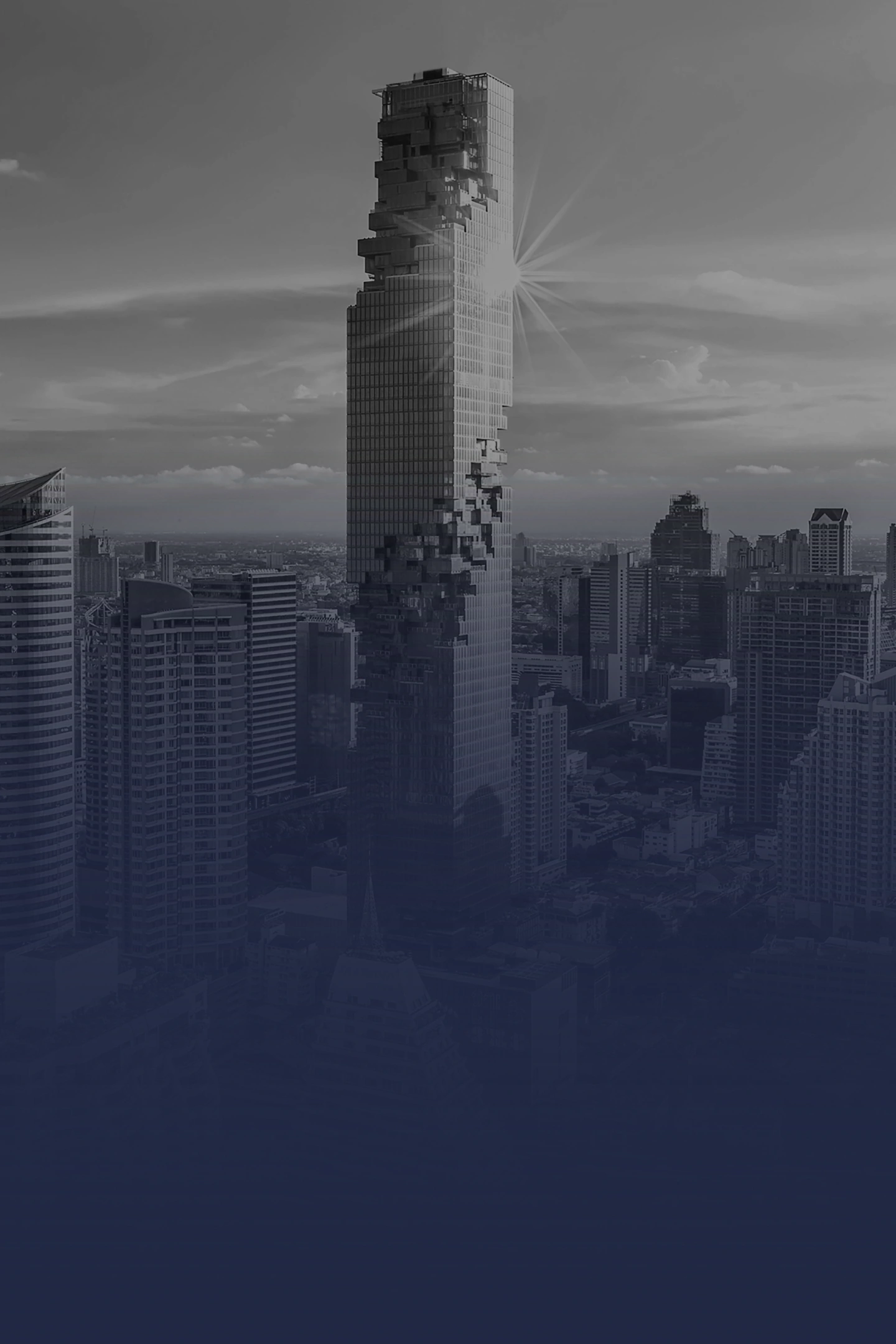 MahaNakhon tower and the Bangkok skyline