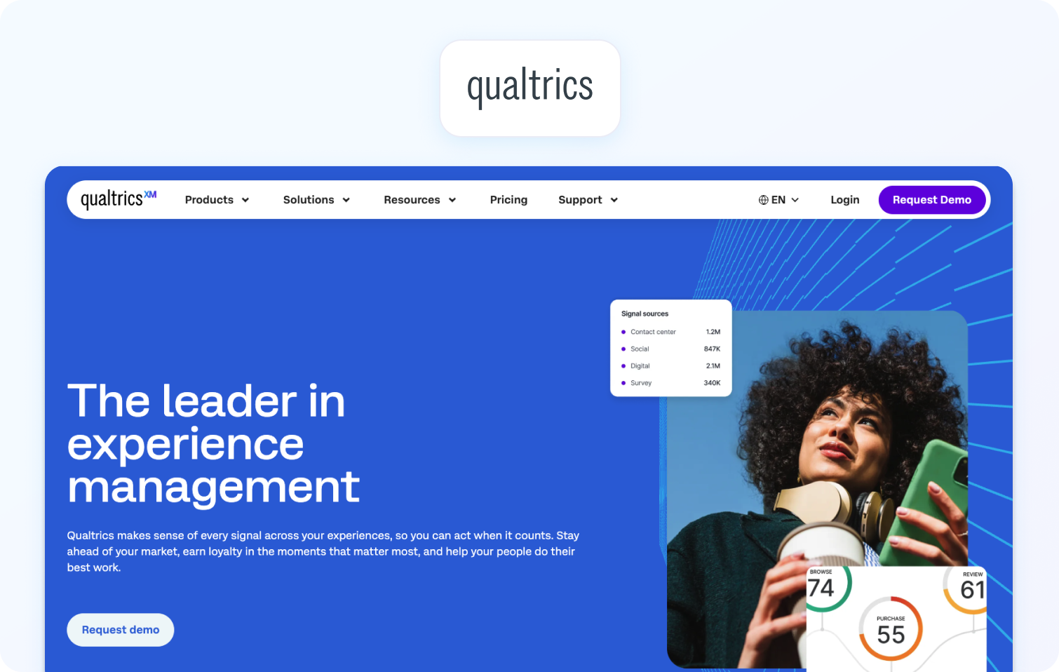 qualtrics homepage