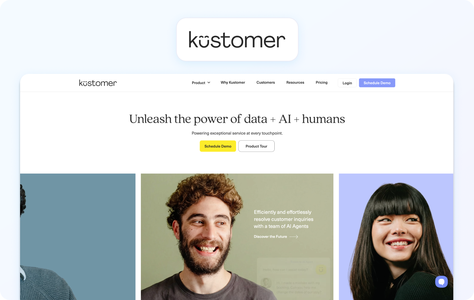 kustomer homepage