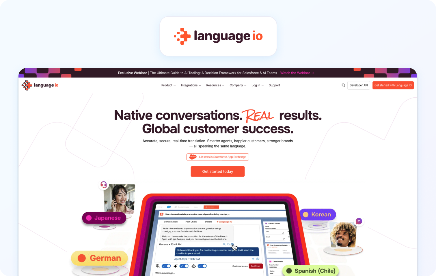 language io homepage