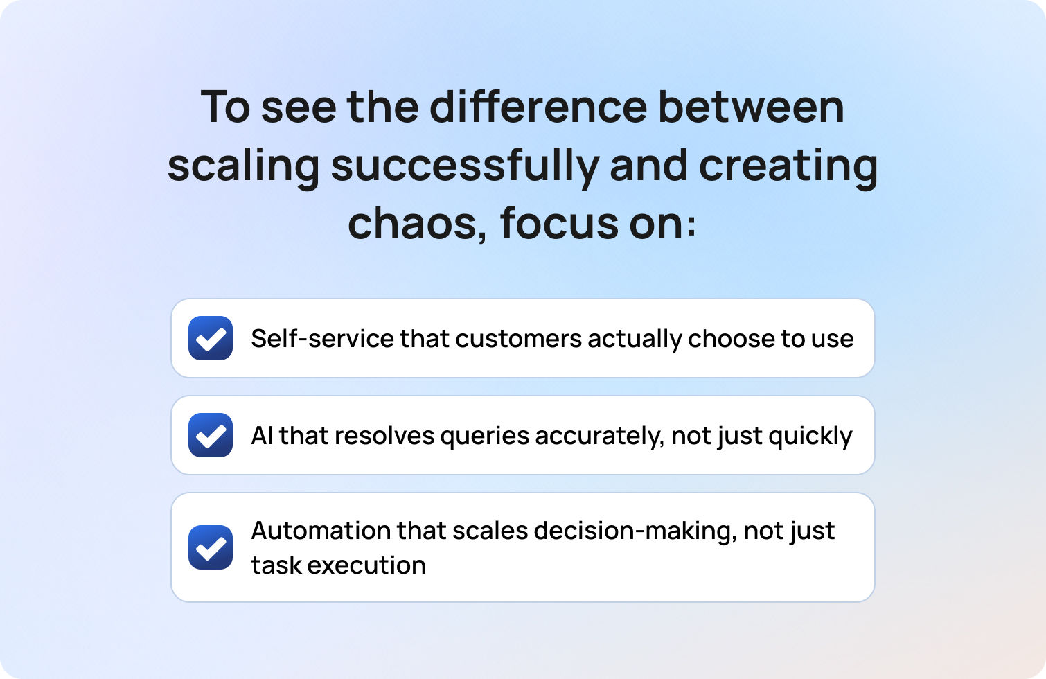 Scale Without Breaking the Experience